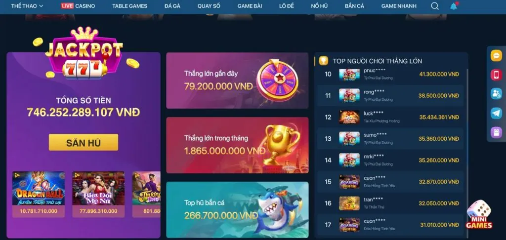 Đa dạng các trò chơi tại 1xbetvi nhà cái